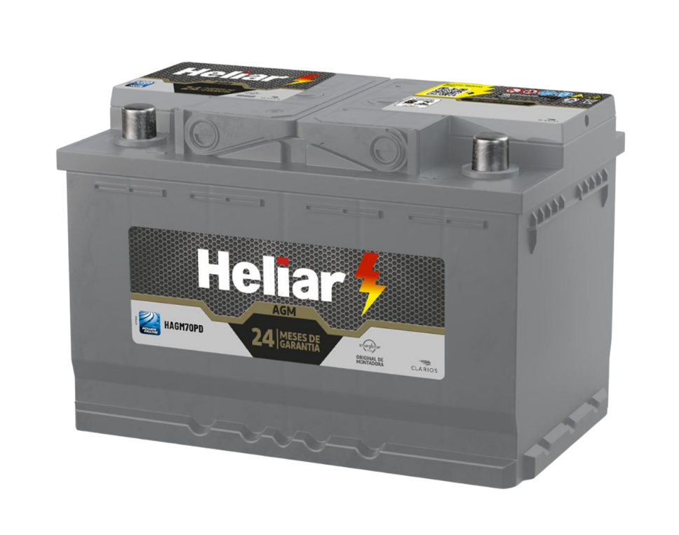 Bateria Heliar AGM Amperes em Diadema